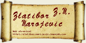 Zlatibor Marojević vizit kartica
